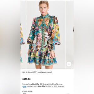 Colorful Women's Dress unique art 100 cotton new without tags